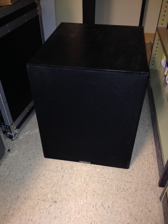 One (1) AudioSource powered subwoofer