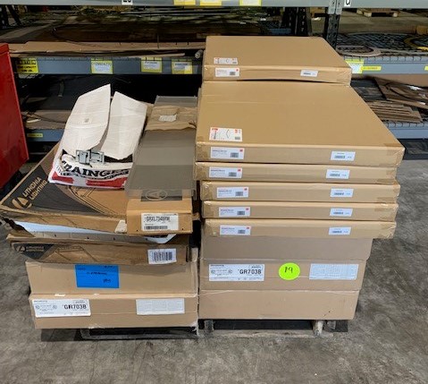 Leftover Construction Material (Ceiling Tiles and LED Light Fixtures)