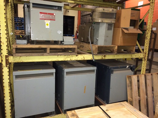 Eleven (11) dry-type transformers