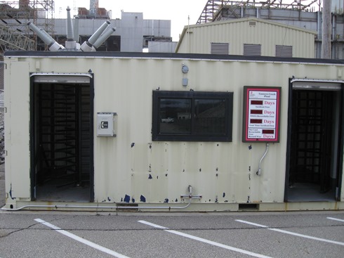 One (1) Modular Security Systems, Inc. turnstile building (A)