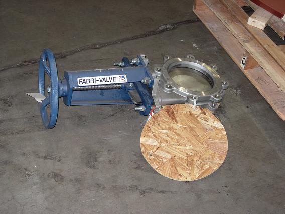 One (1) Fabri-Valve, knife gate valve